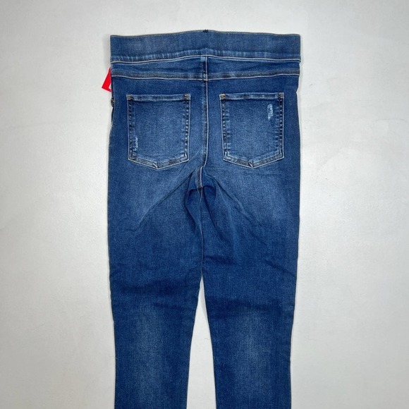 Spanx Distressed Ankle Skinny Jeans NWT Medium Wash Size Small - Picture 6 of 12